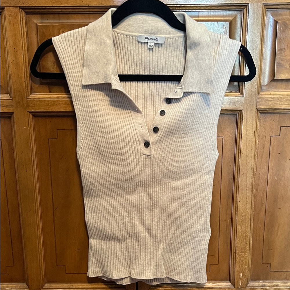 Madewell Ribbed Beige Tank Top